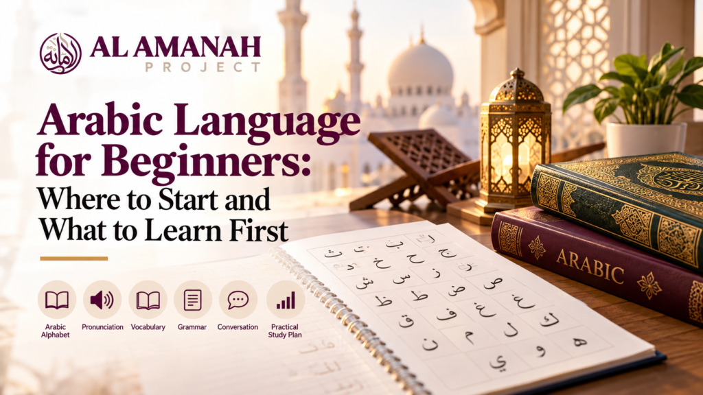 Current image: Beginner learning Arabic alphabet and language fundamentals