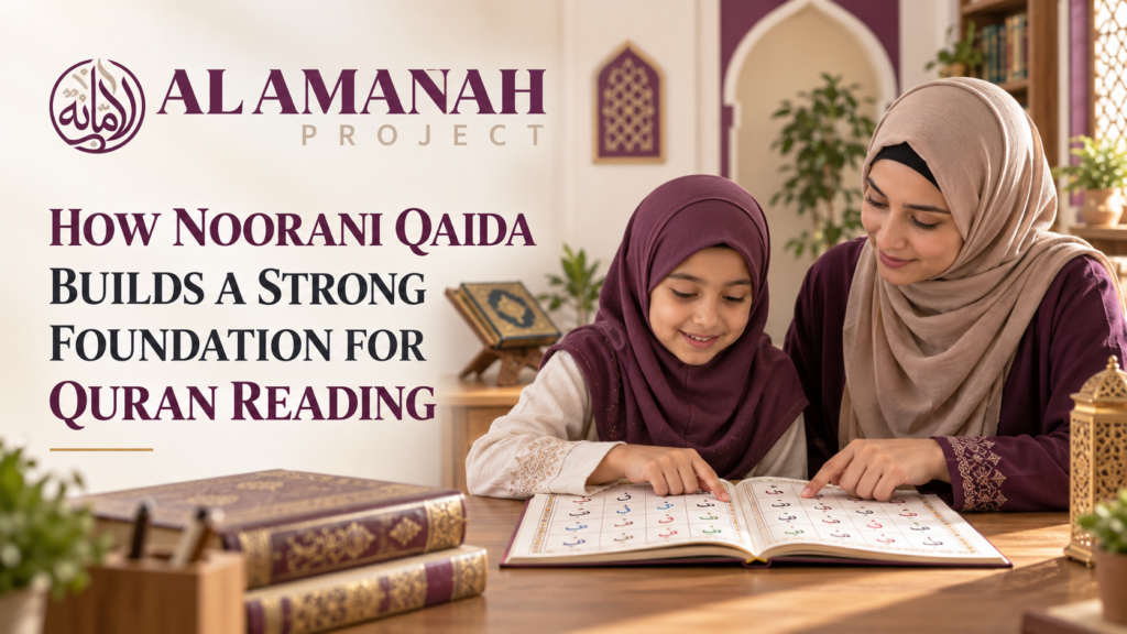 Current image: Student learning Noorani Qaida to build a strong foundation for Quran reading